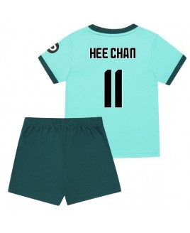 Günstige Wolves Hee-chan Hwang #11 Auswärts Trikotsatzt Kinder 2025-26 Kurzarm (+ Kurze Hosen)